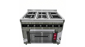 Bếp điện từ 6 đầu đốt có lò nướng Lestov LT-B290VI-JL 2