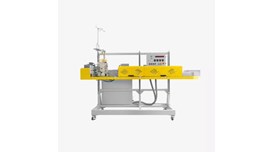 Máy đóng gói tự động hàn kín, gấp mép và may bao một dây chuyền Hualian FBHS-24 dùng cho hạt nhựa 2