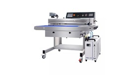 Máy hàn miệng túi liên tục Hualian FRJ-1120WH (có chức năng hút khí & bơm khí) tích hợp máy khắc laser UV/CO2 2