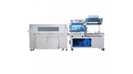 Máy đóng gói màng co nhiệt hoàn toàn bằng điện Hualian BSF-5640LG + BS-5030X 2