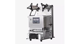Máy dán miệng cốc sữa chua/trà sữa (có trân châu) tự động HL-95A 2