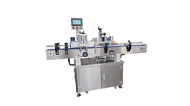 Máy dán nhãn dùng cho lọ thủy tinh, lon kim loại đựng gia vị, dây chuyền sản xuất DW211  2