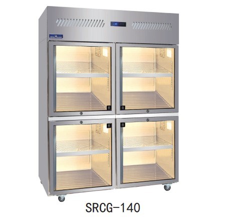 Tủ mát 4 cánh kính Hisakage SRVG-140