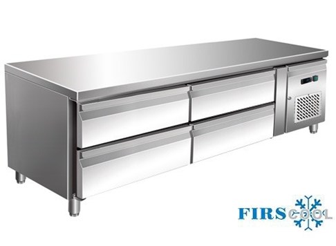 Bàn mát 4 ngăn inox Firscool G-U-GN2X2/1-4D