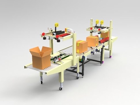 Dây chuyền dán thùng carton tự động kiểu chữ