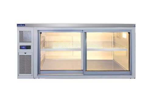 Tủ mát treo tường cửa trượt 2 cánh kính Hisakage CW-150 