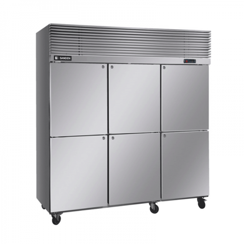 Tủ đông 6 cánh inox Sanden SRF-1853