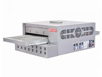 Lò nướng pizza băng chuyền dùng gas Hongling PZG18