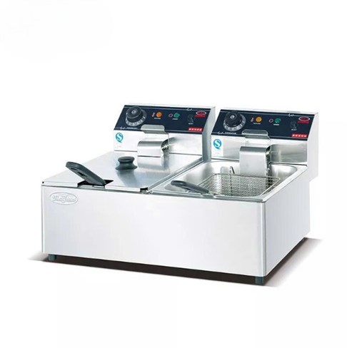 Bếp chiên nhúng điện 2 ngăn Kolner DF-8L-2