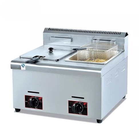 Bếp chiên nhúng dùng gas 2 ngăn Kolner GF-72