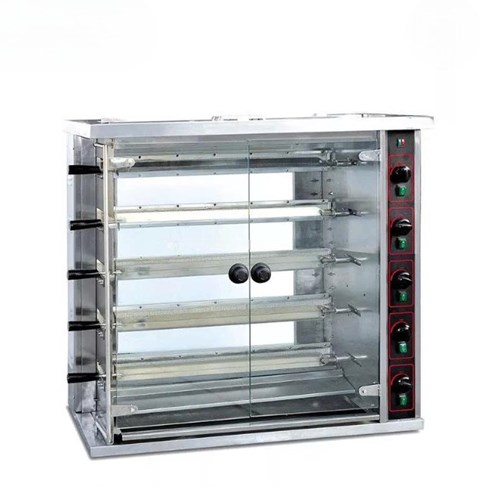 Lò quay gà thẳng đứng dùng gas với 6 xiên Kolner JGT-6P