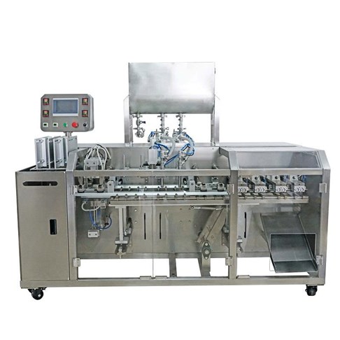 Máy đóng gói túi sẵn dùng cho chất lỏng 2 vòi chiết HC-130 (10-100 gram)