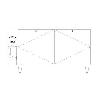 Bàn lạnh 2 cửa 3 chế độ Williams Emerald E2R(J) (điều khiển từ xa)