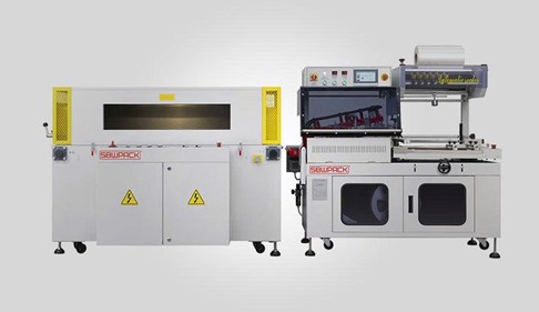 Máy hàn miệng túi chữ L tự động và máy co màng FL-5545TBA+SM-4525LX