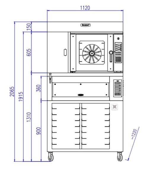 Lò nướng kết hợp Bresso HBWO-2015-ZS1