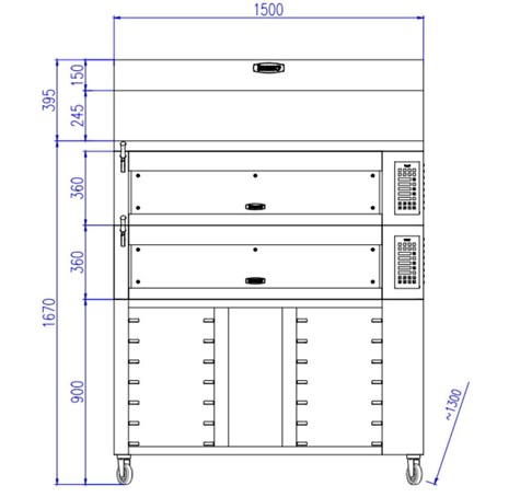 Lò nướng bánh Bresso HBWO-3002-ZS2