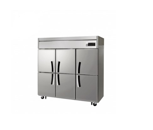 Tủ đông mát đứng 6 cánh inox dung tích 1.700 lít Fujee