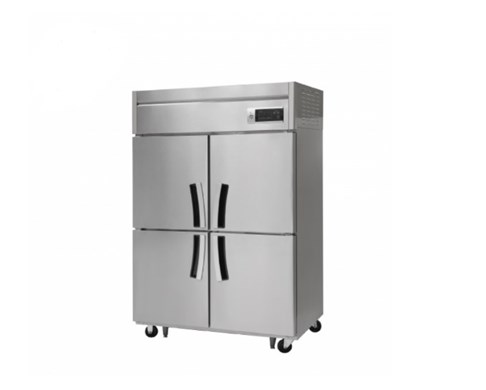 Tủ đông mát đứng 4 cánh inox dung tích 1.100 lít Fujee (1 đông - 3 mát)