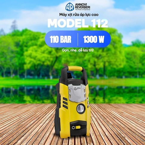 Máy xịt rửa chuyên dụng Annovi Reverberi 112, áp lực cao 110bar, 1300W