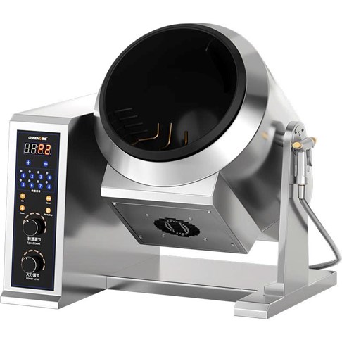 Máy xào mì lồng quay dạng để bàn nút nhấn CHINENG CN-8130-DCCF-TS300-AJ