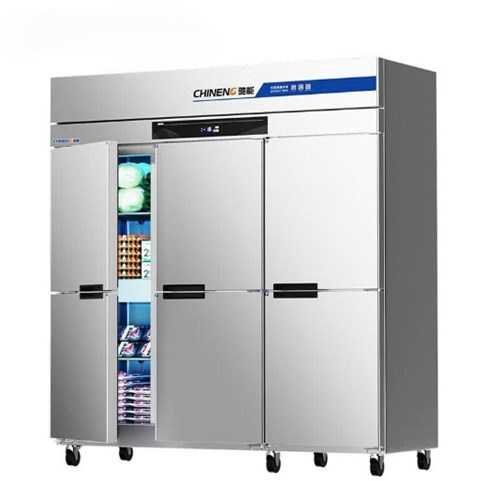 Tủ đông mát 6 cánh CHINENG CN-8124-FLSW-6M-2C4D (quạt gió)