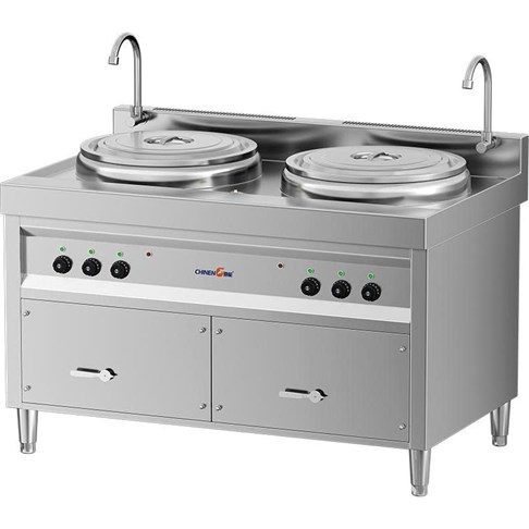 Bếp luộc mì đa năng công nghiệp CHINENG CN-8146-STL-D45×2