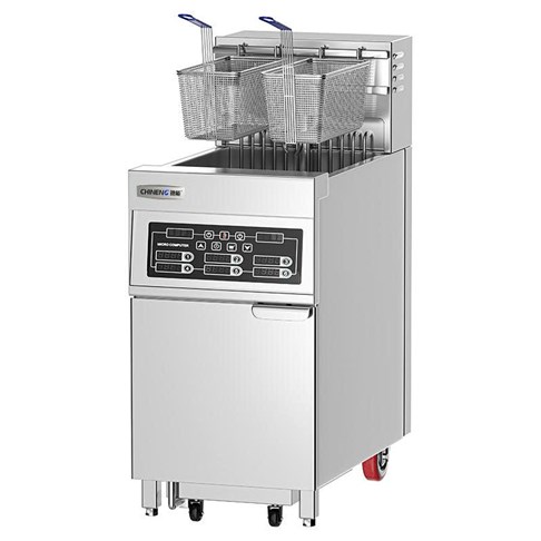 Bếp chiên nhúng 2 giỏ 1 ngăn dầu có lọc dầu CHINENG CN-YDE-IDZL-9/220-1BT-TST / CN-YDE-IDZL-9/380-1BT-TST / CN-YDE-IDZL-18/380-1BT-TST