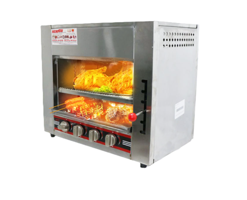 Lò nướng Salamander 4 họng gas OKASU NS-LN4G