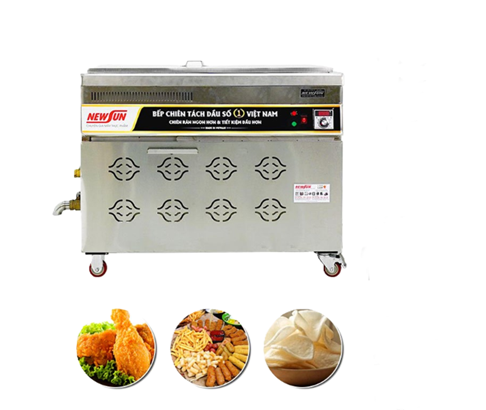 Bếp chiên tách dầu 80 lít OKASU NS-BC-80L/TC/Đ/VN