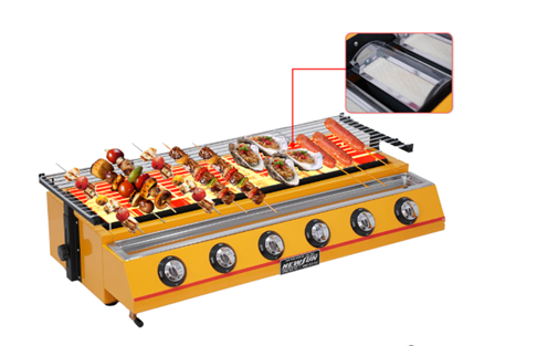 Bếp nướng gas 6 họng NS-ET-K233-B 