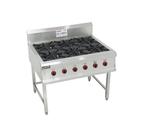 Bếp Âu 6 họng đánh lửa tự động Manito BA-6H/201/01