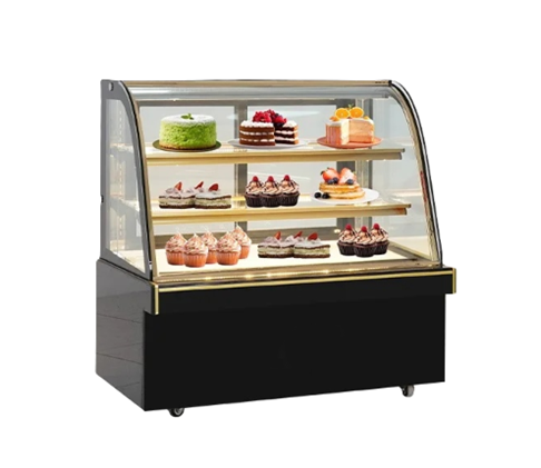 Tủ bánh kem 3 tầng 1m2 kính cong M750A 