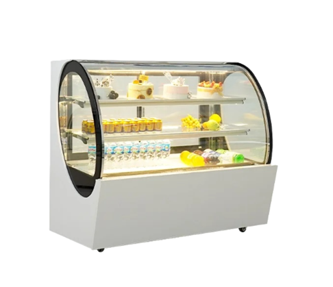 Tủ bánh kem 3 tầng 1m5 kính cong QA750A