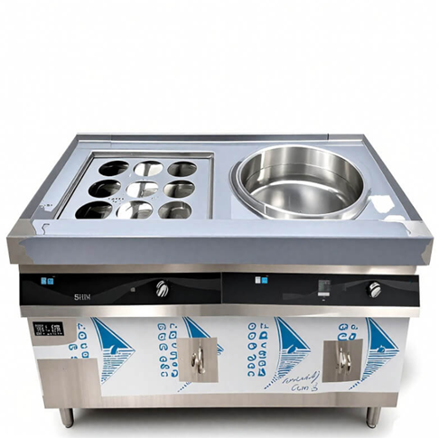 Nồi nấu mì ống cảm ứng 9 lỗ có nồi nấu súp Lestov LT-ZMIX+BTL-E115