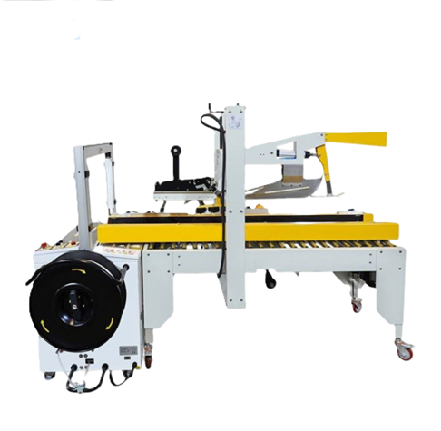 Máy đóng gói cuối dây chuyền gấp hộp, dán thùng và đóng đai GPP-50C