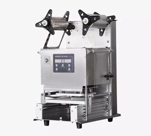 Máy dán miệng cốc sữa chua/trà sữa (có trân châu) tự động HL-95A