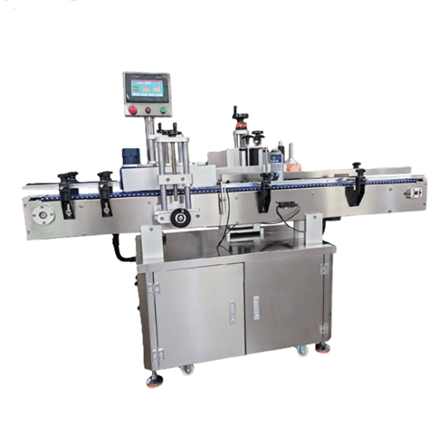 Máy dán nhãn dùng cho lọ thủy tinh, lon kim loại đựng gia vị, dây chuyền sản xuất DW211 